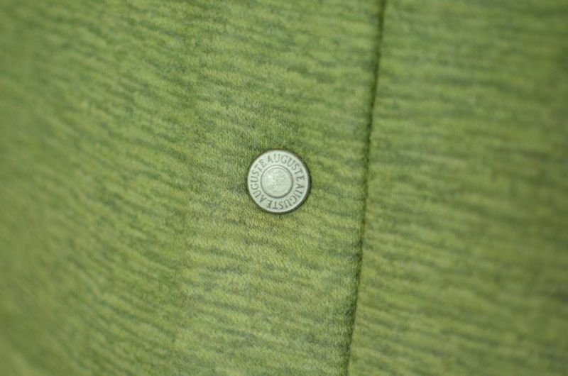 画像3: AUGUSTE-PRESENTATION(オーギュストプレゼンテーション) ２重ジャガード天竺圧縮中綿HOOD VEST [杢GREEN]