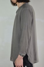 画像2: AUGUSTE-PRESENTATION(オーギュストプレゼンテーション) けしシルク L/S PULL OVER [DARK INK] (2)