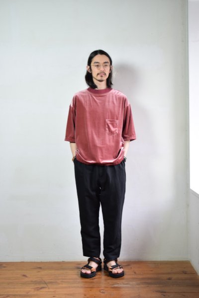 画像3: 【MORE SALE】Sasquatchfabrix.(サスクワッチファブリックス）VELOUR POCKET H/S TEE [DUSTY PINK]