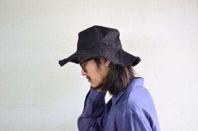 画像1: COMESANDGOES (カムズアンドゴーズ） CUT END DENIM HAT [2-colors]