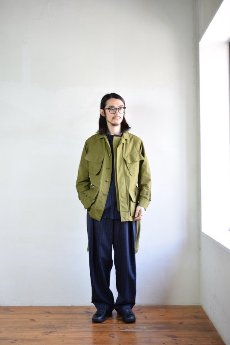 画像3: 【MORE SALE】ES:S （エス） MILITARY FATIGUE JACKET with belt [KHAKI]