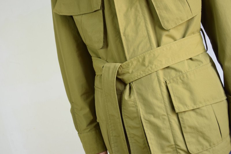 画像1: 【MORE SALE】ES:S （エス） MILITARY FATIGUE JACKET with belt [KHAKI]