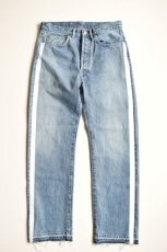 画像6: 【MORE SALE】UNUSED (アンユーズド) 13.5oz side print denim pants longlength / UW0728 [indigo] (6)