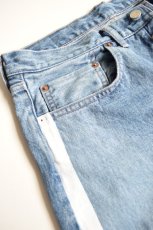 画像8: 【MORE SALE】UNUSED (アンユーズド) 13.5oz side print denim pants longlength / UW0728 [indigo] (8)