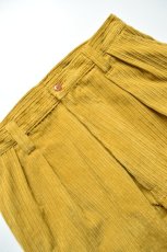 画像6: 【MORE SALE】E.TAUTZ / PLEATED CHORE TROUSERS [OCHRE CORDUROY] (6)