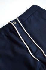 画像6: 【MORE SALE】DE BONNE FACTURE / DRAWSTRING TROUSERS [NAVY] (6)