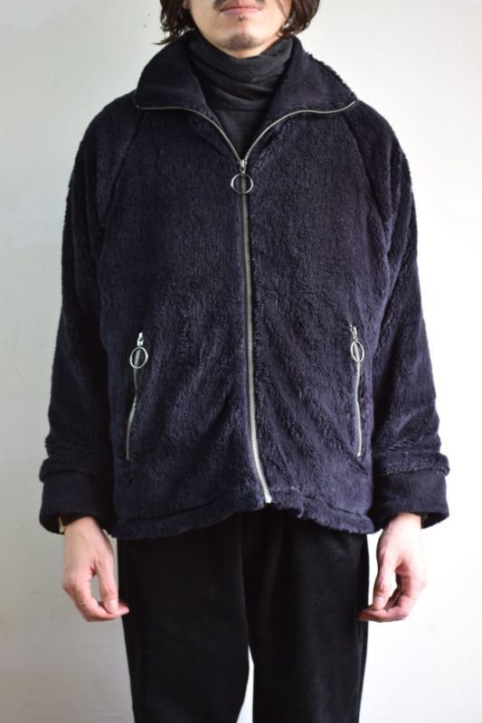 MORE SALE】bukht (ブフト) STAND NECK BOA BLOUSON -ORGANIC COTTON