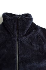 画像7: 【MORE SALE】bukht (ブフト) STAND NECK BOA BLOUSON -ORGANIC COTTON- [BLACK] (7)