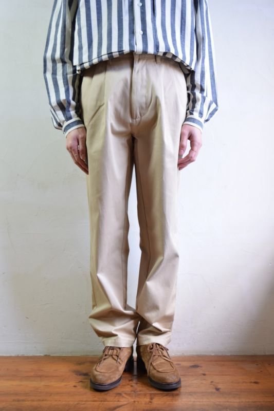 SALE】E.TAUTZ / CORE PLEATED CHINO [KHAKI]
