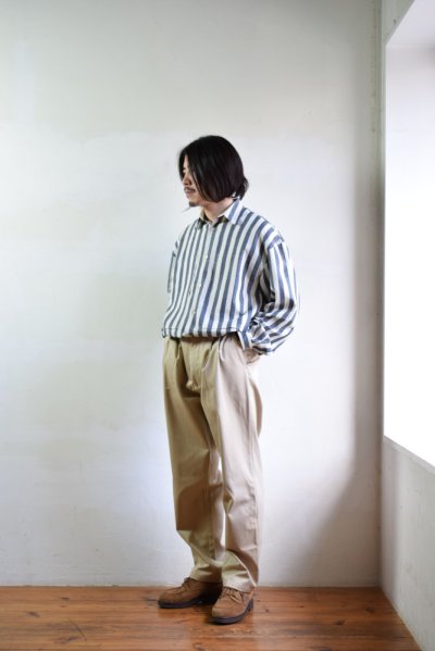 画像2: 【SALE】E.TAUTZ / CORE PLEATED CHINO [KHAKI]