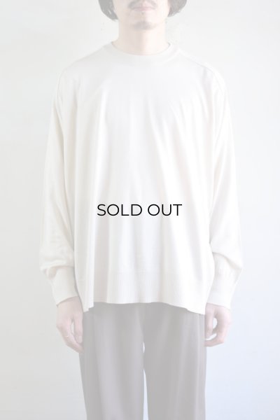 MORE SALE】URU (ウル) CREW NECK L/S KNIT [L.BEIGE]