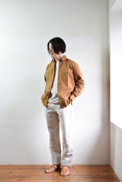 画像1: 【MORE SALE】DE BONNE FACTURE / OVER SHIRT [CAMEL]