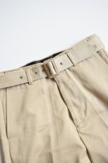 画像6: 【MORE SALE】UNUSED (アンユーズド) belted pants / UW0840 [beige] (6)