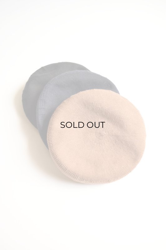 COMESANDGOES (カムズアンドゴーズ） COTTON CASHMERE MESH BERET no