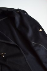 画像4: 【SALE】m's braque (エムズ ブラック) FIREMAN COAT [BLACK×D.NAVY] (4)