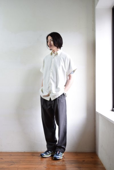 画像1: 【SALE】E.TAUTZ / CORE DOLMAN SHORT SLEEVE SHIRTS [ECRU]