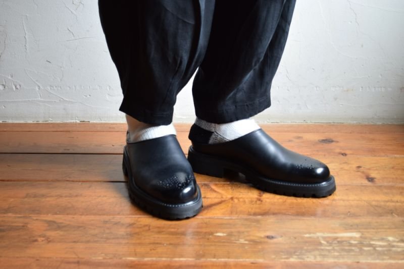 Hender Scheme エンダースキーマ 日本製 Commando Mule コマンドーミュール mj-rs-cmm 2(23.5-24cm) BLACK サンダル サボ 定価51,700円 シューズ【新古品】【中古】【Hender Scheme】 Hender Scheme - Hender Scheme エンダースキーマ 日本製 Commando
