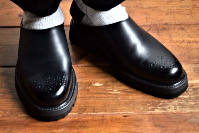 Hender Scheme エンダースキーマ 日本製 Commando Mule コマンドーミュール mj-rs-cmm 2(23.5-24cm) BLACK サンダル サボ 定価51,700円 シューズ【新古品】【中古】【Hender Scheme】 Hender Scheme - Hender Scheme エンダースキーマ 日本製 Commando
