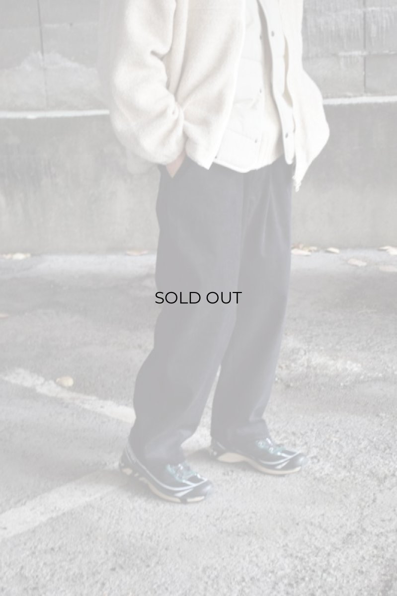 画像6: C R É E R (クリー) 8W コーデュロイ イージーパンツ [BLACK] (6)