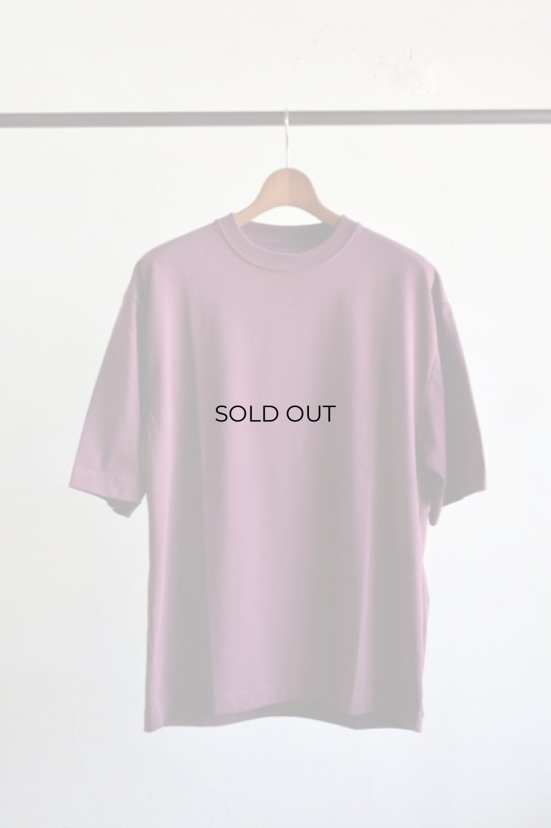 画像5: 【SALE】STUDIO NICHOLSON (スタジオニコルソン) MRCRIZED COOTTON LOGO JERSY T-SHIRT -BETA- [CHERRY COLA] (5)