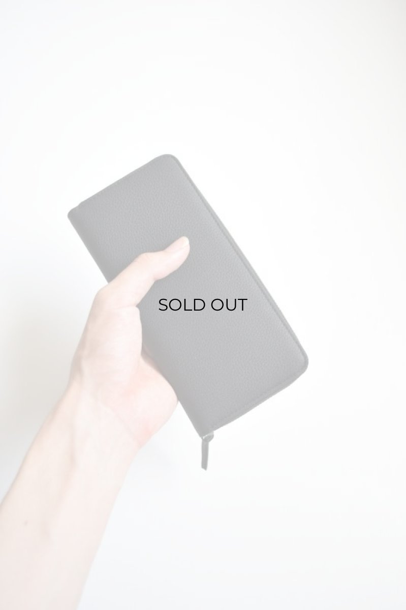 画像4: ERA. (イーラ) BUBBLE CALF ROUND SLIM WALLET [BLACK] (4)