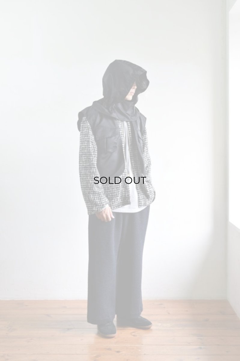 画像8: 【SALE】m's braque (エムズ ブラック) COCO REVERSIBLE FIELD JACKET [HOUNDTOOTH / BLACK] (8)