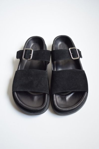 SALE】STUDIO NICHOLSON (スタジオニコルソン) BUCKLE SLIDE SANDAL -SOLE- [BLACK]