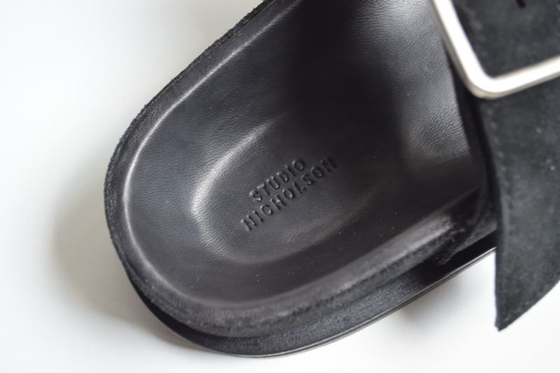 画像2: 【SALE】STUDIO NICHOLSON (スタジオニコルソン) BUCKLE SLIDE SANDAL -SOLE- [BLACK]