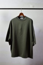 画像5: 【SALE】AUBETT (オーベット) GIZA 空紡インレー オーバーサイズ テーパード Tシャツ [FOREST GREEN] (5)