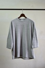 画像5: 【SALE】UNUSED (アンユーズド) Micro border football T-shirt / US2312 [WHITE×GRAY] (5)