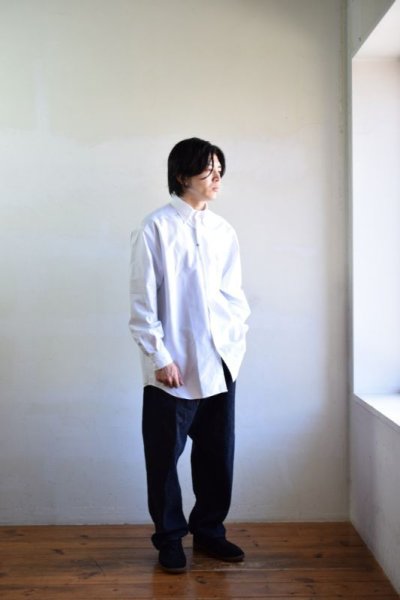 画像1: COMOLI (コモリ) オックス BDシャツ [WHITE]