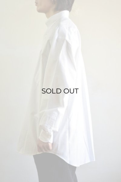 COMOLI (コモリ) オックス BDシャツ [WHITE]
