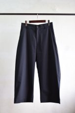 画像5: STUDIO NICHOLSON (スタジオニコルソン)Powder Cotton WIDE CROP PANT -BOSUN- [DARKEST NAVY] (5)