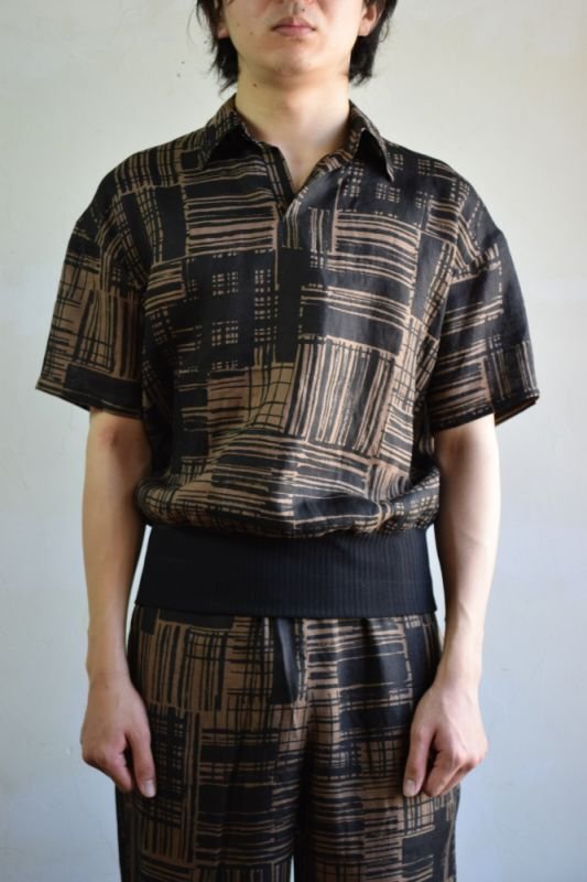 エムズブラック　ニットジャケット　サイズML SALE】m's braque (エムズ ブラック) S4B SHIRT JACKET [Handwritten