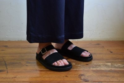 画像3: STUDIO NICHOLSON (スタジオニコルソン) BUCKLE SLIDE SANDAL -SOLE- [BLACK]