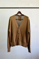 画像5: STUDIO NICHOLSON (スタジオニコルソン) Ice Cotton 7gg KNIT CARDIGAN -CEILO- [ALMOND] (5)