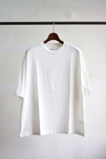 画像5: STUDIO NICHOLSON (スタジオニコルソン) Mrcrized Cotton LOGO JERSY T-SHIRT -BETA- [OPTIC WHITE] (5)