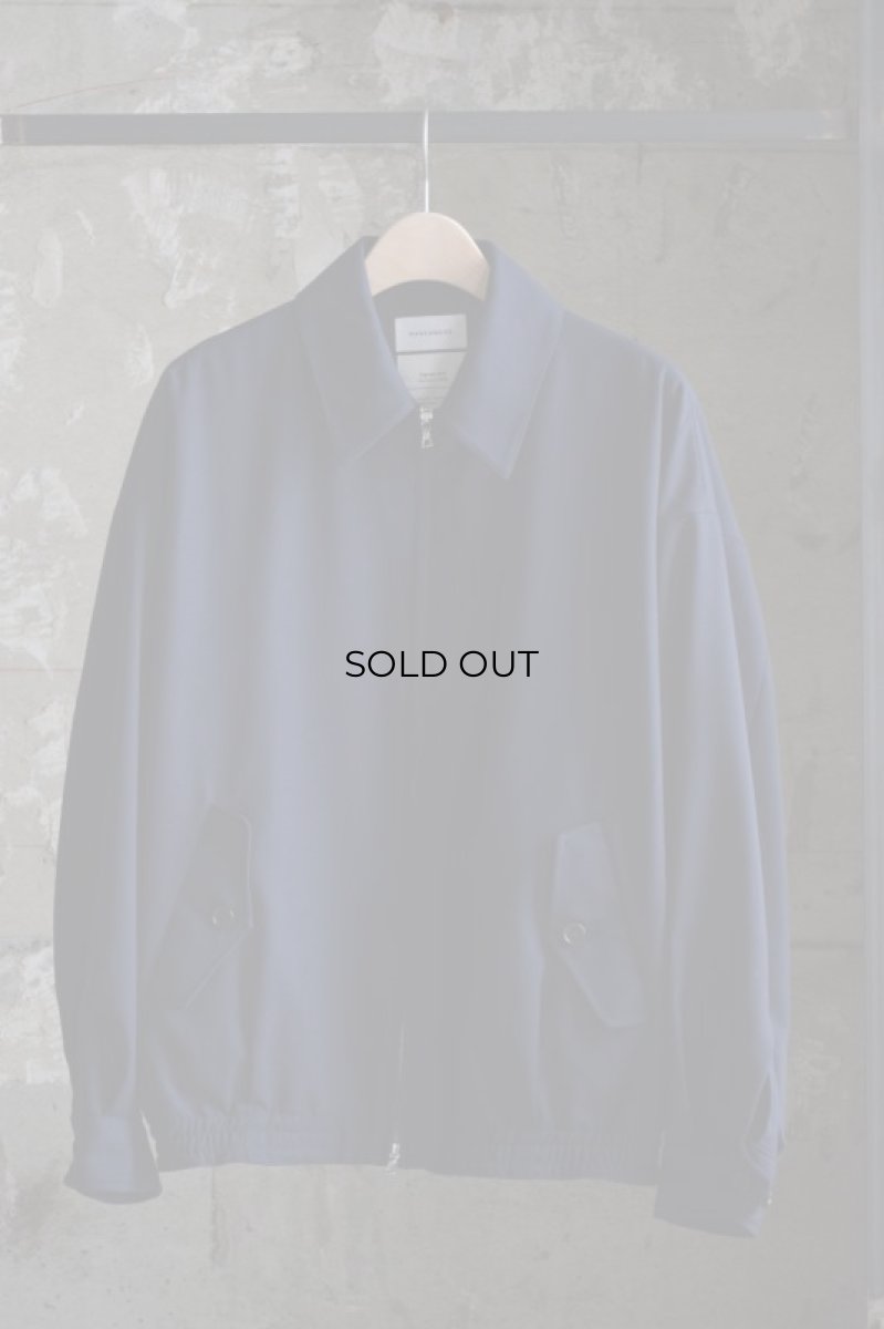 画像5: MARKAWARE (マーカウェア)   Organic Wool Survival Cloth WIDE SPORTS JACKET [NAVY]  (5)