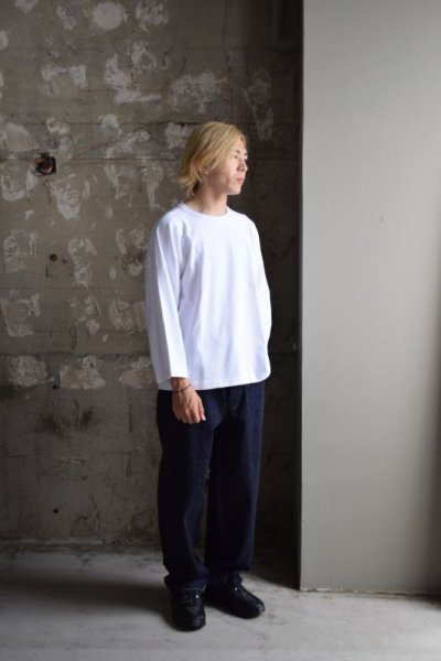 画像1: COMOLI (コモリ) フットボールTシャツ [WHITE]