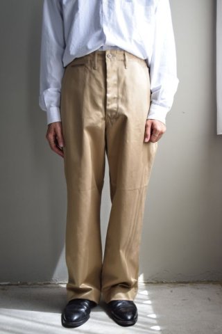 CIOTA (シオタ) ムラ糸バックサテン ベイカーパンツ [OLIVE]