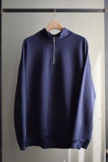 画像5: MARKAWARE (マーカウェア)  Organic Cotton Heavy Fleece QUATER ZIP PULL OVER [NAVY] (5)