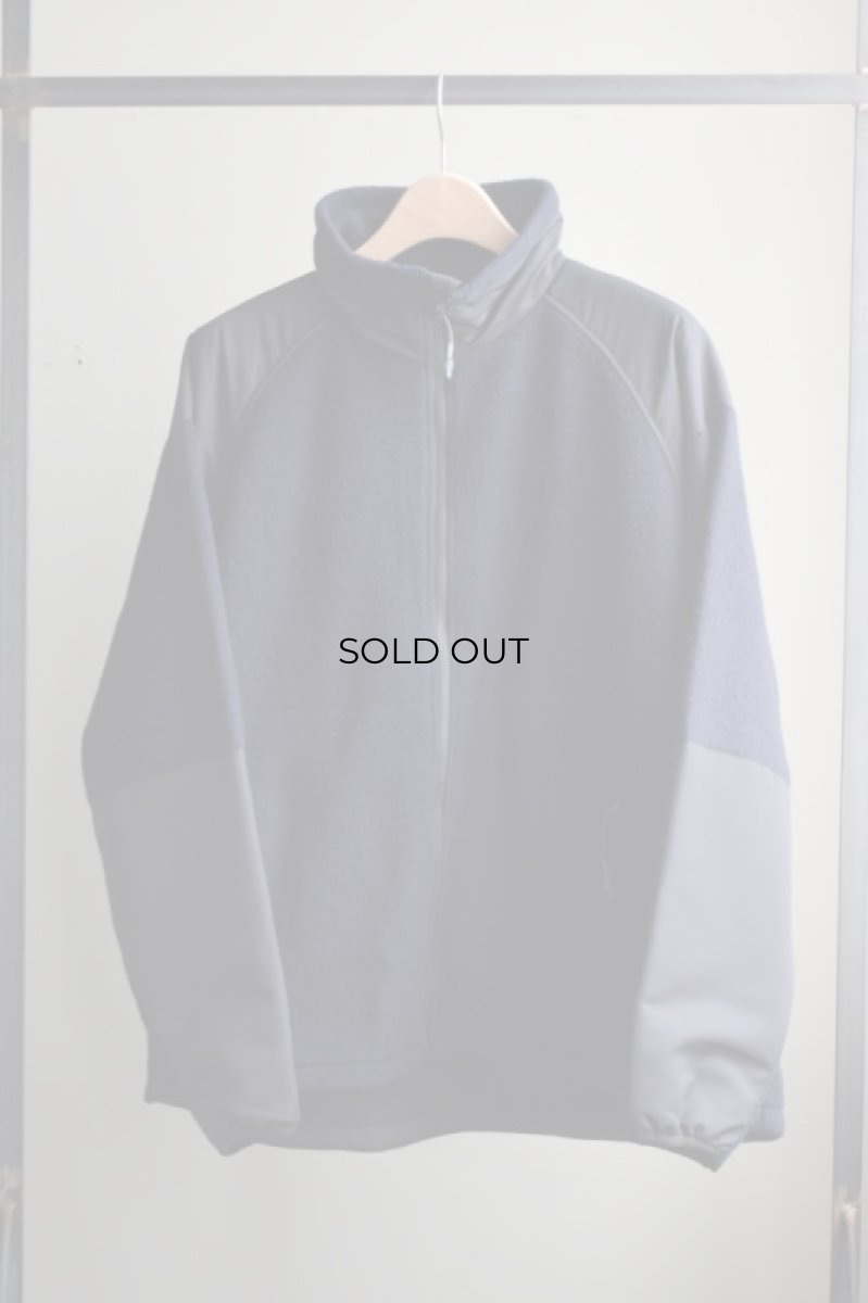 画像5: 【SALE】URU (ウル) Wool Cashmere Fleece ZIP UP BLOUSON [D.NAVY] (5)