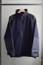 画像5: 【SALE】URU (ウル) Wool Cashmere Fleece ZIP UP BLOUSON [D.NAVY] (5)