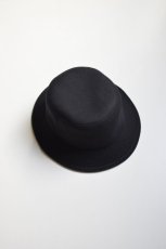 画像1: COMESANDGOES (カムズアンドゴーズ) WATERPROOF MELTON HAT no.23948 [BLACK] (1)