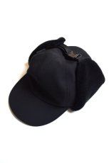 画像1: COMESANDGOES  (カムズアンドゴーズ) CLEAR TWILL EAR CAP (Fidlock) no.23940 [BLACK] (1)