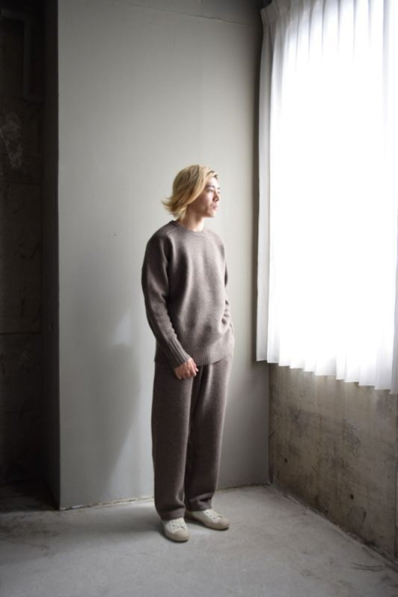 画像1: walenode (ウェルノード) Innocent YAK Shetland sweater [MOCHA]