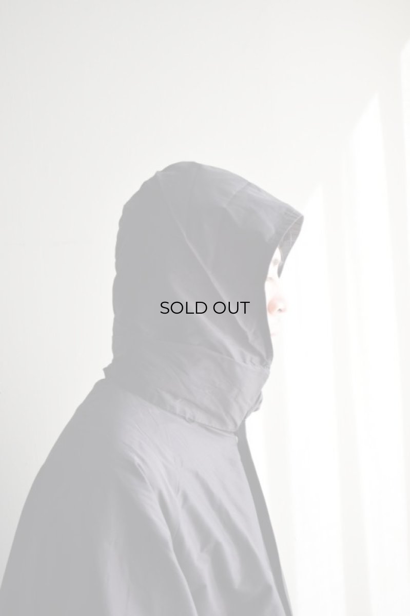 画像5: COMOLI (コモリ) コットンシルク フーデッドコート [BROWN] (5)