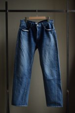 画像5: CIOTA (シオタ) 本藍 スビンコットン 13.5oz ストレートデニム [Medium Dark Blue DAMAGE] (5)