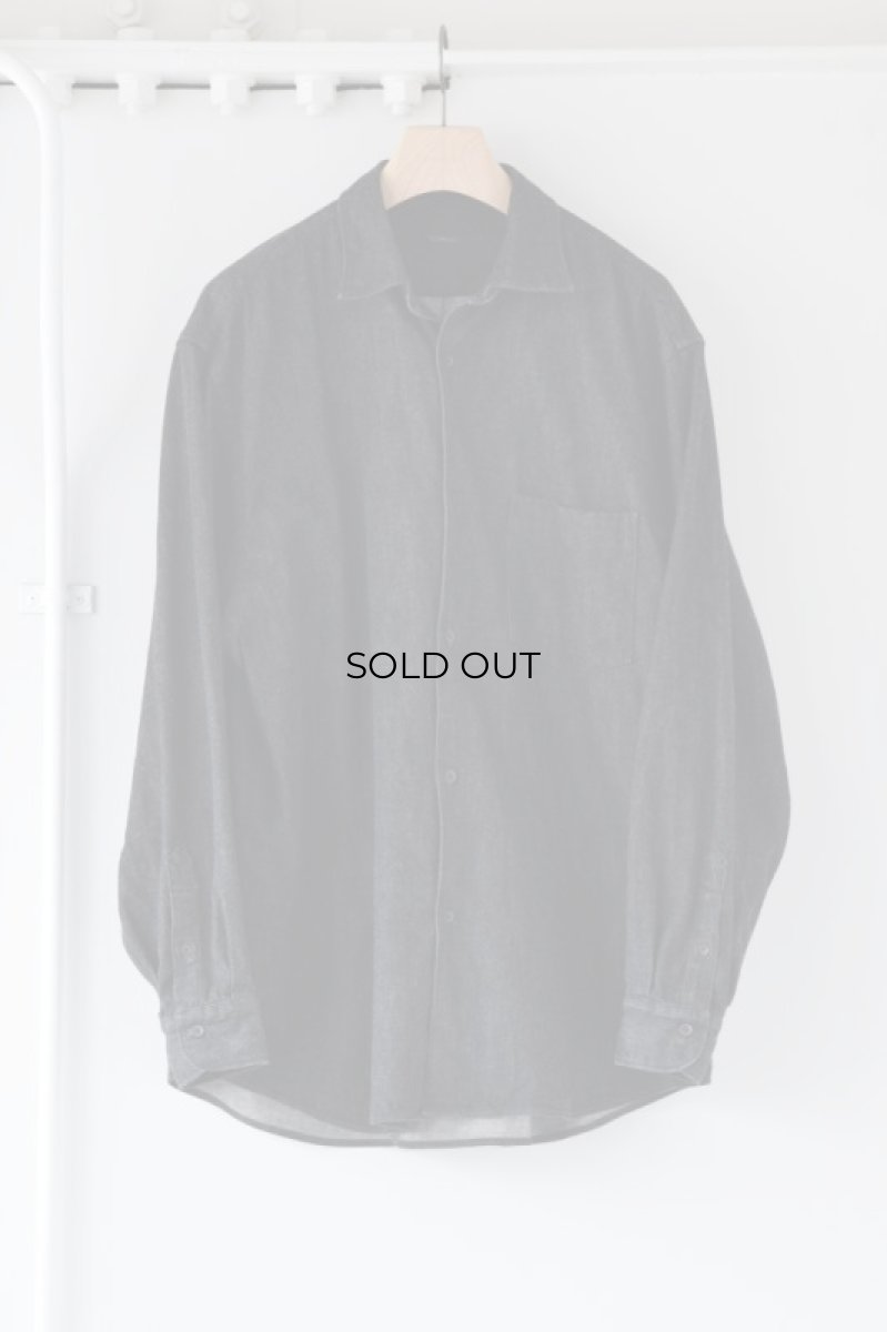 画像5: COMOLI (コモリ) デニム コモリシャツ [BLACK/ECRU] (5)