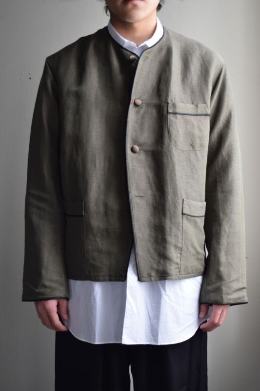 M's braque ウールカシミヤ ノーカラージャケット MLサイズ SALE】m's braque / S1B No Collar Cardigan Jacket | twelve